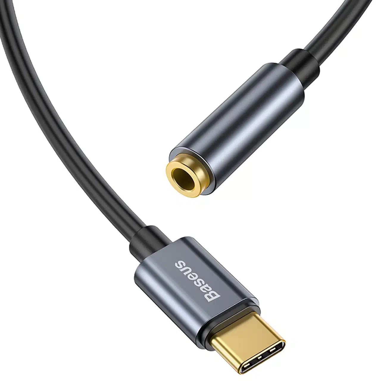 Baseus L54 προσαρμογέας για ακουστικά USB-C / mini jack 3.5mm DAC 24 bit 48 KHz - γκρι 4