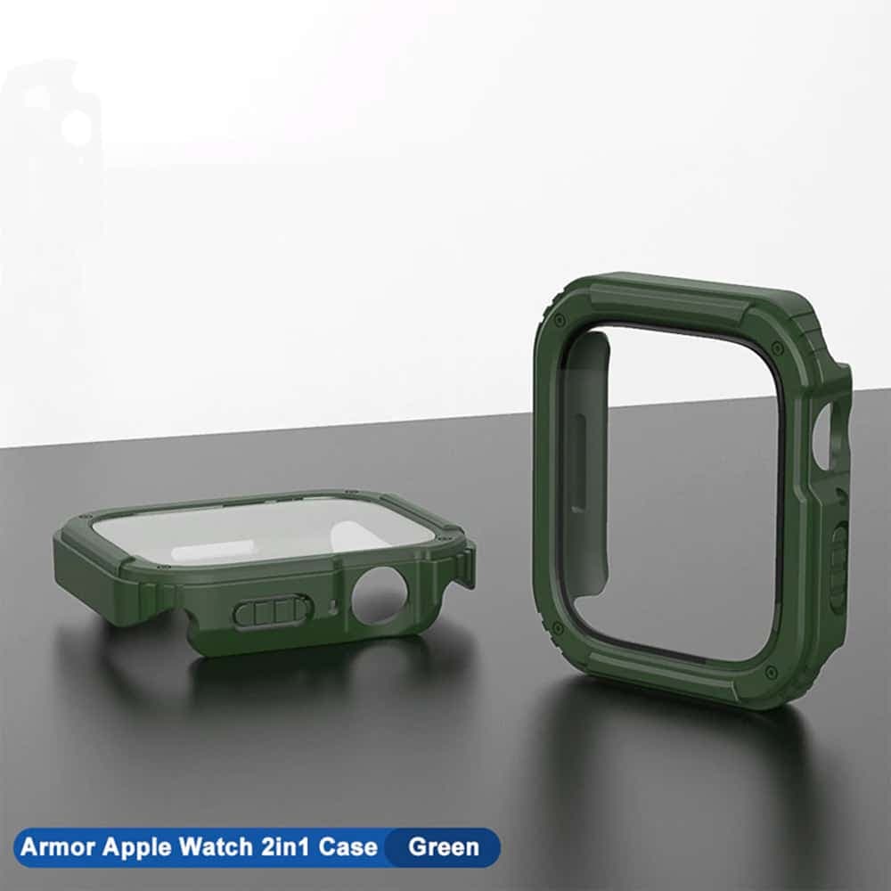 Lito - Θήκη Watch Armor 360 + Προστατευτικό Οθόνης - Apple Watch 4 / 5/ 6/ SE / SE 2 (40mm) - Πράσινο 5