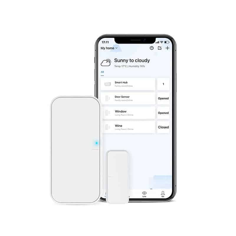 BroadLink Έξυπνος Αισθητήρας Πόρτας Smart Door + S3 HUB (Λευκό) 3