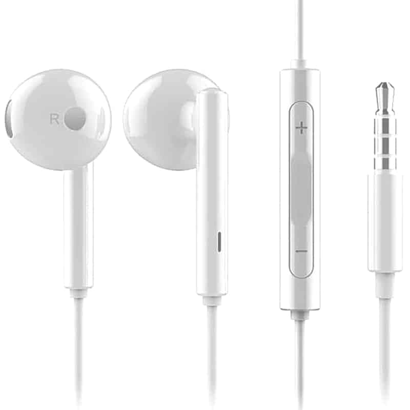 Huawei - Ενσύρματα Ακουστικά (AM115) - Jack 3.5mm, Στερεοφωνικό - Λευκό (Μαζική Συσκευασία)