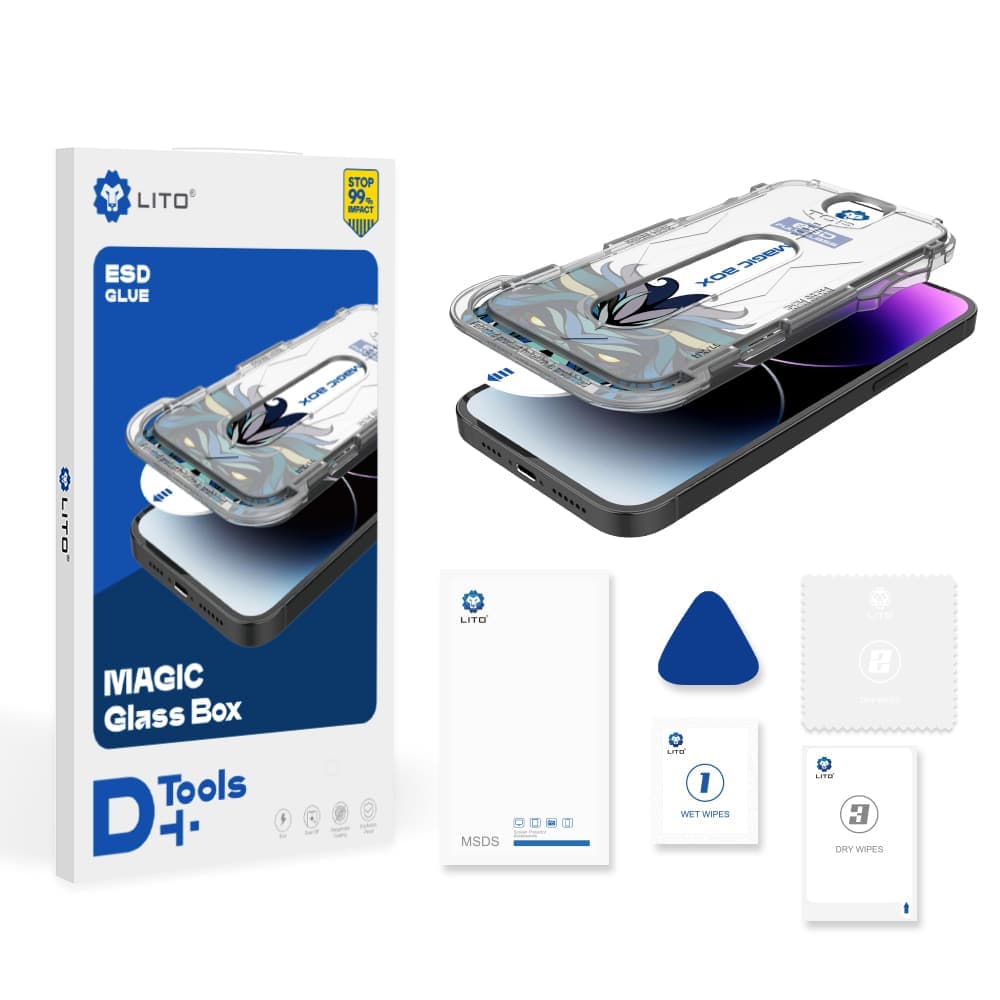 Lito - Μαγικό Κουτί Γυαλιού D+ Tools - iPhone XS Max - Διάφανο 3