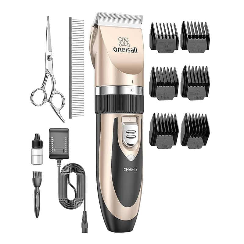Oneisall Μηχανή Κούρεμα/Trimmer Κατοικίδιων P2 (Ροζ Χρυσό/Μαύρο) 2