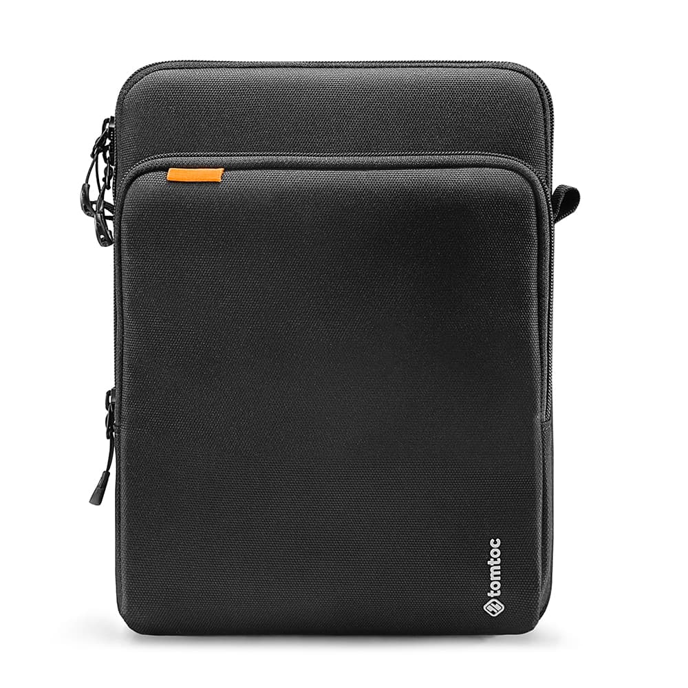 Tomtoc - Τσάντα Ώμου για Tablet (B03B1D1) - με Οργανωμένο Χώρο για Επαγγελματικά Απαραίτητα, 360 Προστασία, 12.9″ - Μαύρο 2
