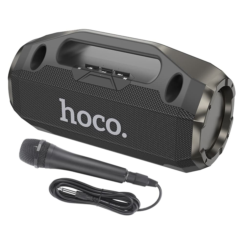 Hoco - Ασύρματο Ηχείο Rick Sports (HA3) - Φορητό με Μικρόφωνο, Bluetooth 5.3, TF, USB, AUX, 10W - Μαύρο