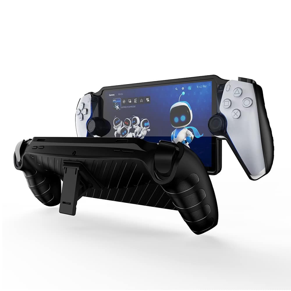 Techsuit - Σκληρή Θήκη Σιλικόνης με Βάση - PlayStation Portal Remote Player - Σχέδιο Κύματος