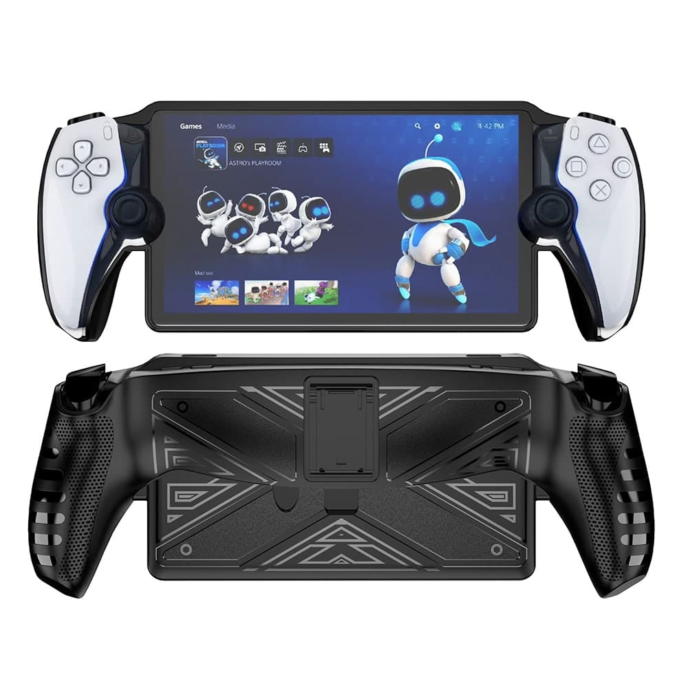 Techsuit - Σκληρή Θήκη Σιλικόνης με Kickstand - PlayStation Portal Remote Player - Σχέδιο X 4
