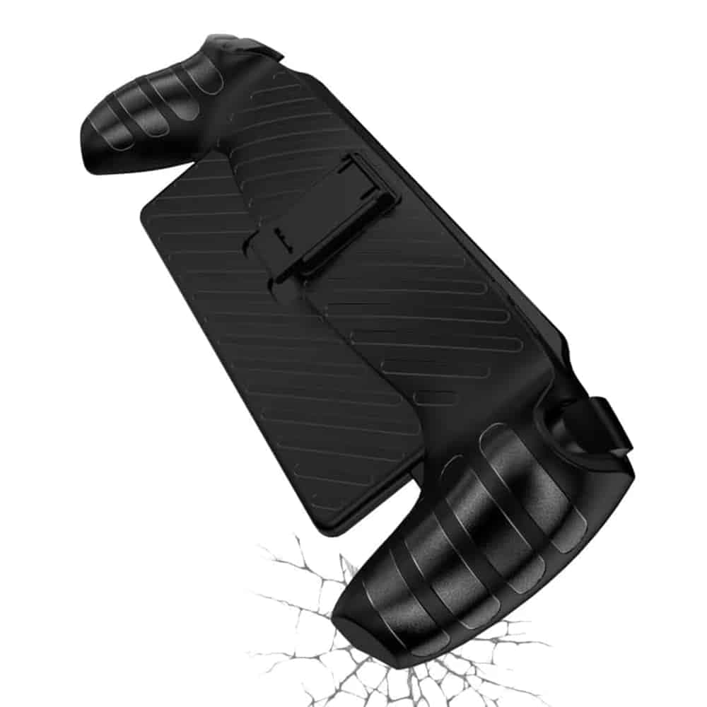 Techsuit - Σκληρή Θήκη Σιλικόνης με Βάση - PlayStation Portal Remote Player - Σχέδιο Κύματος 4