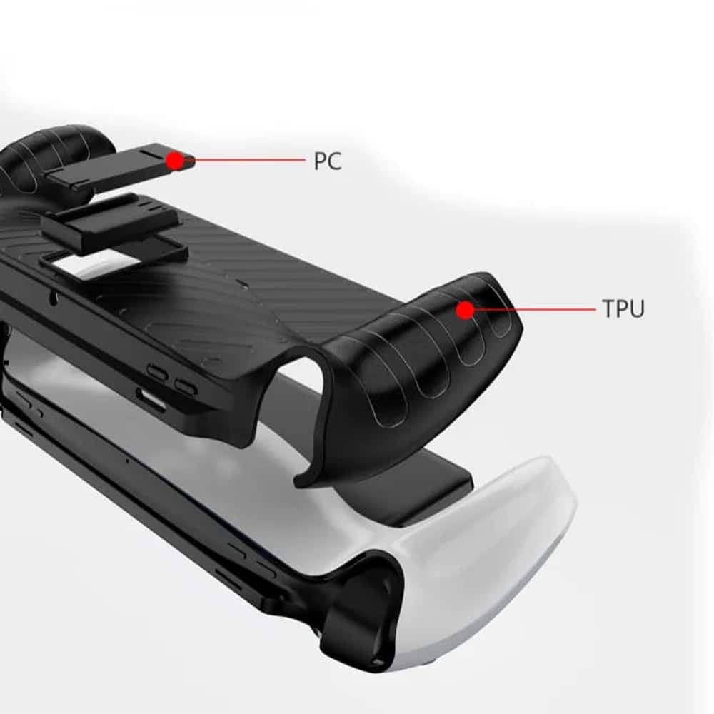 Techsuit - Σκληρή Θήκη Σιλικόνης με Βάση - PlayStation Portal Remote Player - Σχέδιο Κύματος 5