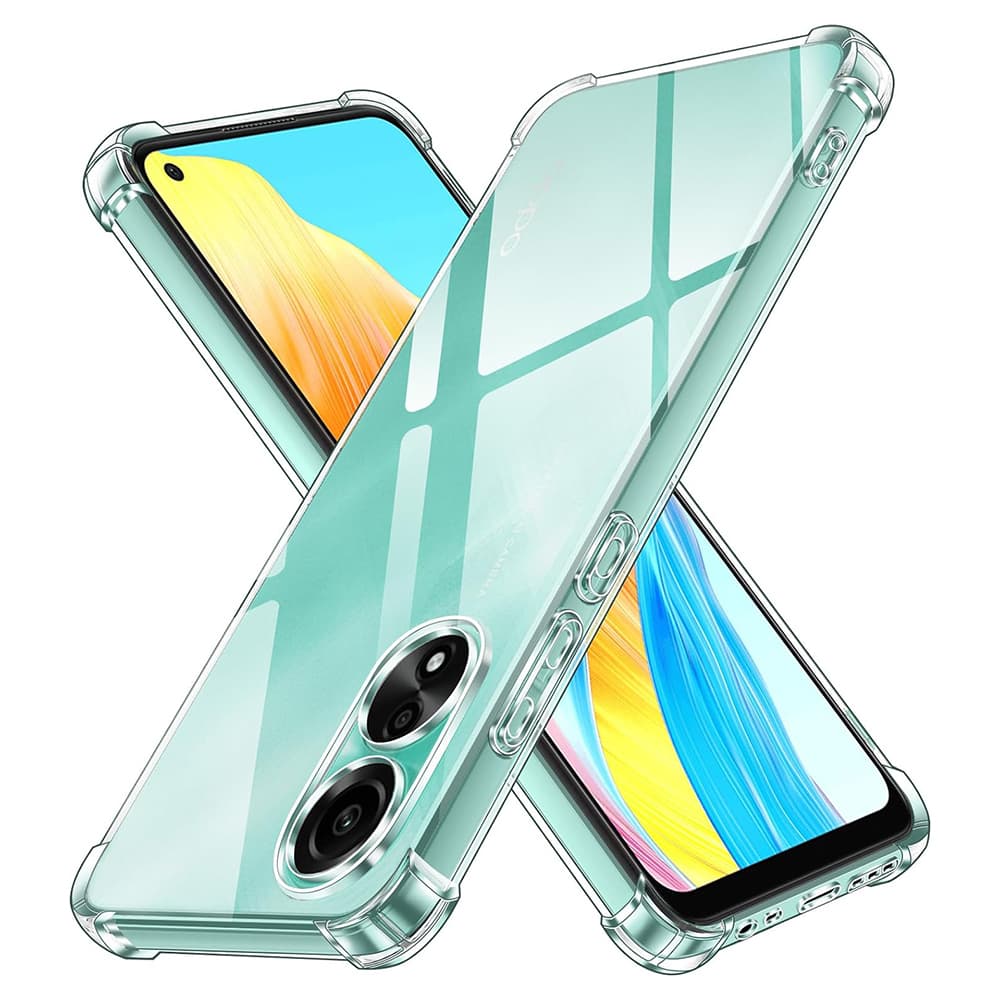 Techsuit Shockproof Clear Silicone - θήκη για Oppo A78 4G - Διάφανο