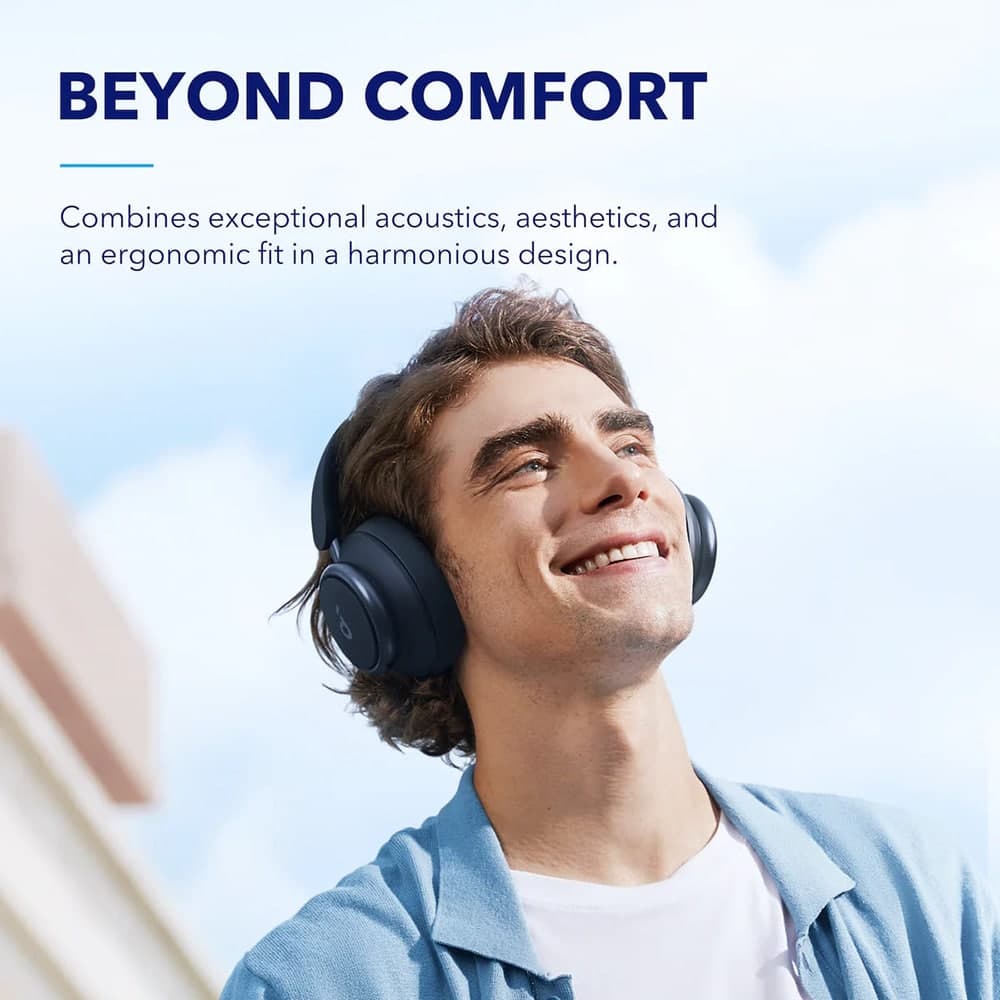 Anker - Ασύρματα Ακουστικά Space Q45 (A3040G31) - Bluetooth 5.3, Ακύρωση Θορύβου, USB-C - Μπλε 4