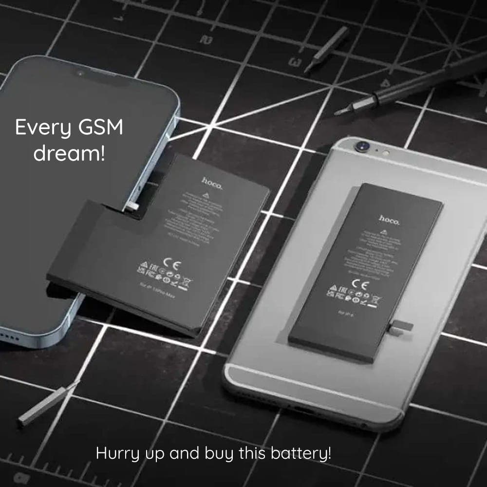 Hoco - Ενσωματωμένη Μπαταρία Smartphone (J112) - iPhone 13 mini - 2438mAh - Μαύρο 6