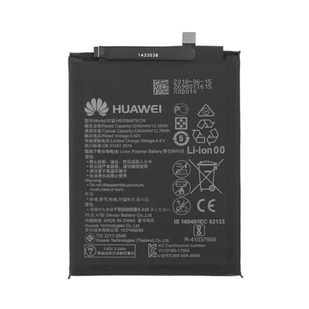 Huawei - Αυθεντική Μπαταρία Smartphone HB356687ECW (11990) - Huawei P Smart Plus / Huawei P30 lite, 24022872 - 3340mAh - Μαύρο 2