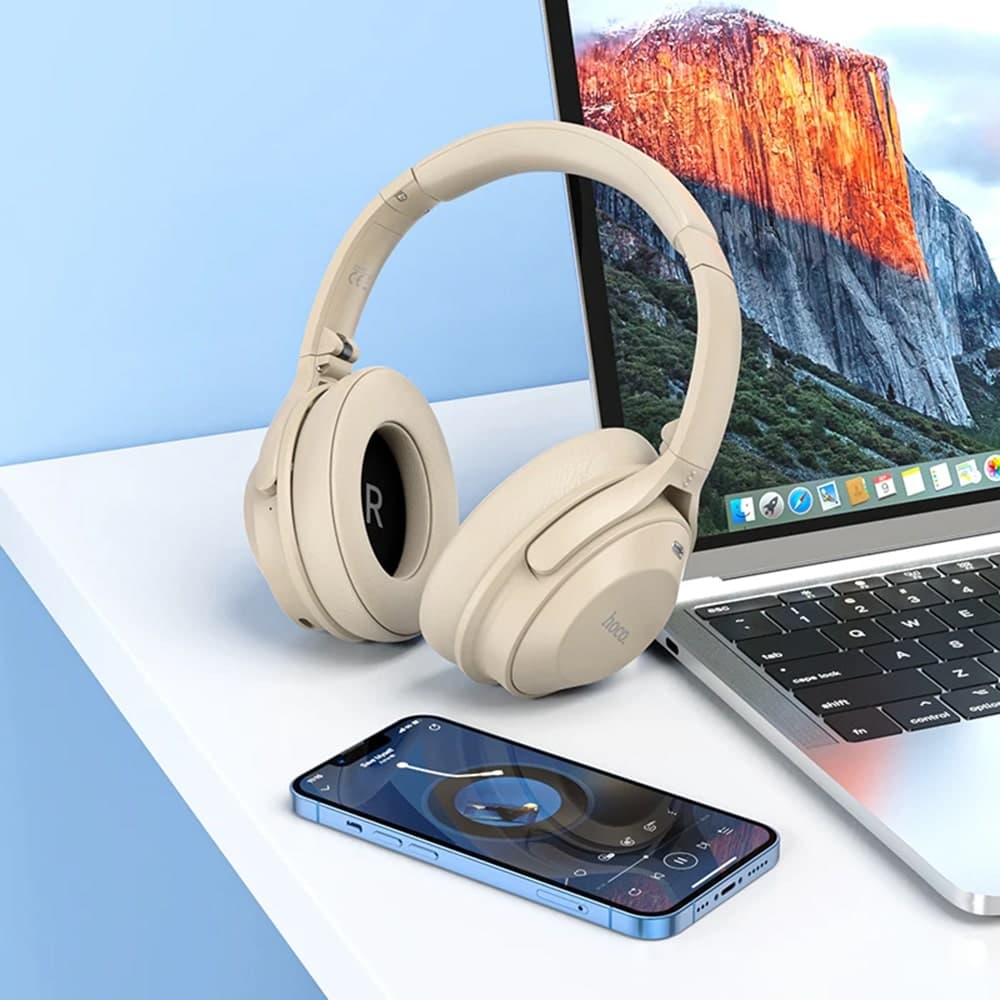 Hoco - Ασύρματα Ακουστικά (W37) - Bluetooth 5.3, Ενεργή Μείωση Θορύβου, Multipoint - Ultimate Black 6