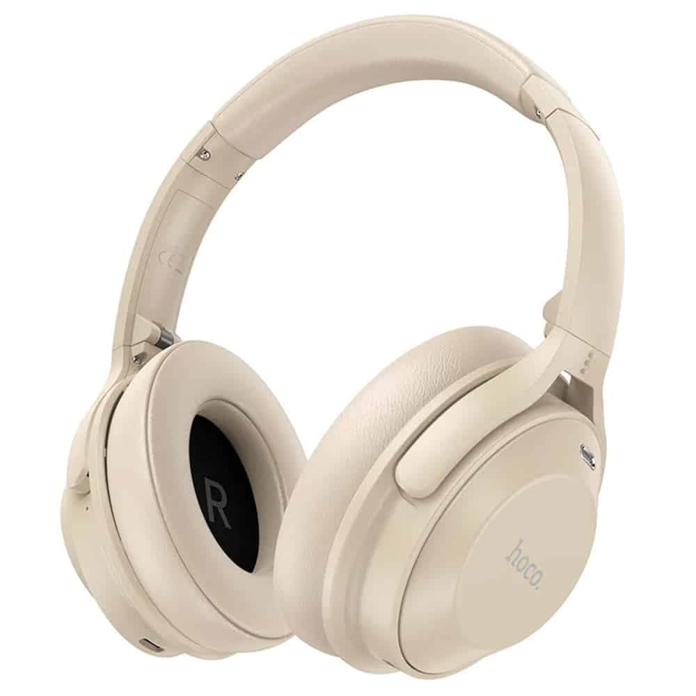 Hoco - Ασύρματα Ακουστικά (W37) - Bluetooth 5.3, Ενεργή Μείωση Θορύβου, Πολλαπλά Σημεία - Χρυσό Σαμπάνια