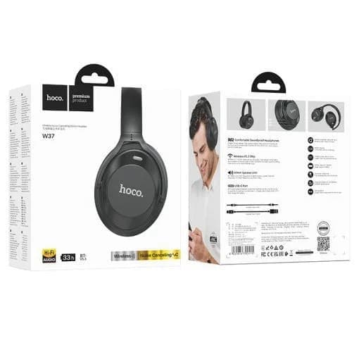 Hoco - Ασύρματα Ακουστικά (W37) - Bluetooth 5.3, Ενεργή Μείωση Θορύβου, Multipoint - Ultimate Black 9