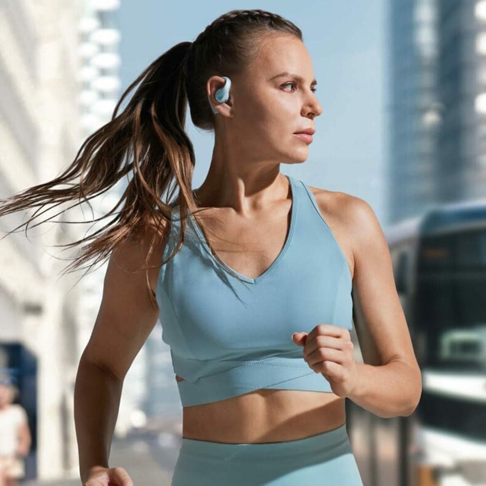 Anker - Ασύρματα Ακουστικά SoundCore AeroFit Pro (A3871G61) - για Αθλητισμό, Bluetooth, Αδιάβροχα - Μπλε 4