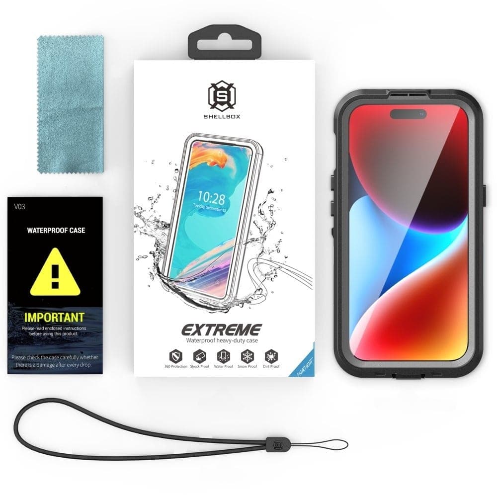 ShellBox - Αδιάβροχη Θήκη MagSafe IP68 - iPhone 15 - Μαύρο 4