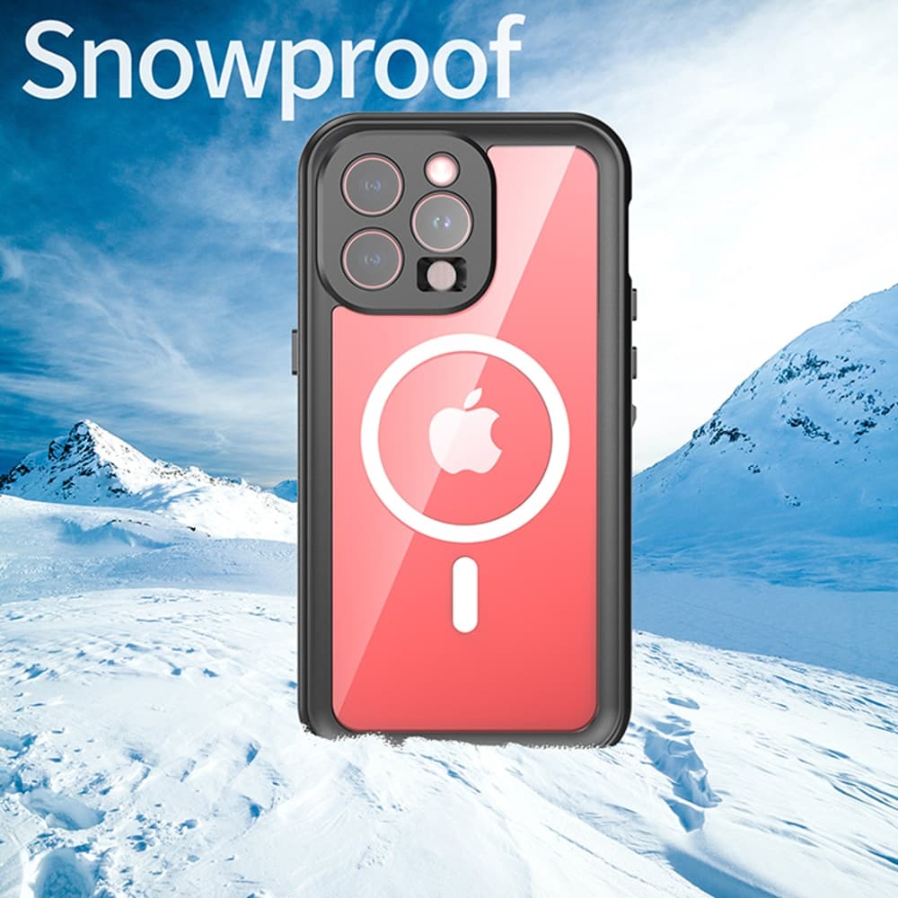 ShellBox - Αδιάβροχη Θήκη MagSafe IP68 - iPhone 15 Pro Max - Μαύρο 3