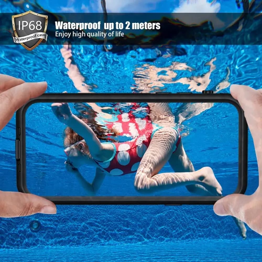 ShellBox - Αδιάβροχη Θήκη IP68 - iPhone 14 Pro Max - Μαύρο 5