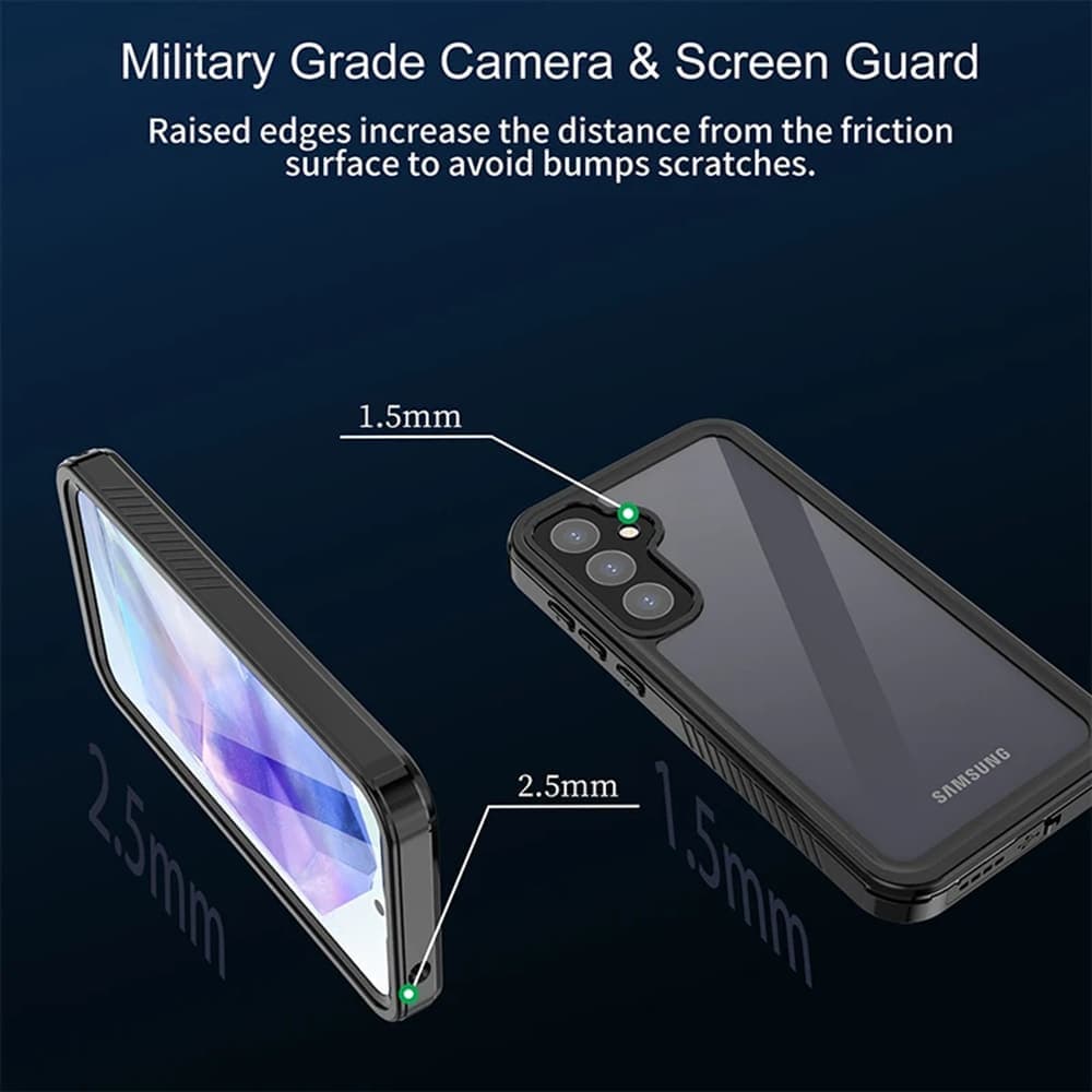 ShellBox - Αδιάβροχη Θήκη IP68 - Samsung Galaxy A55 5G - Μαύρο 2
