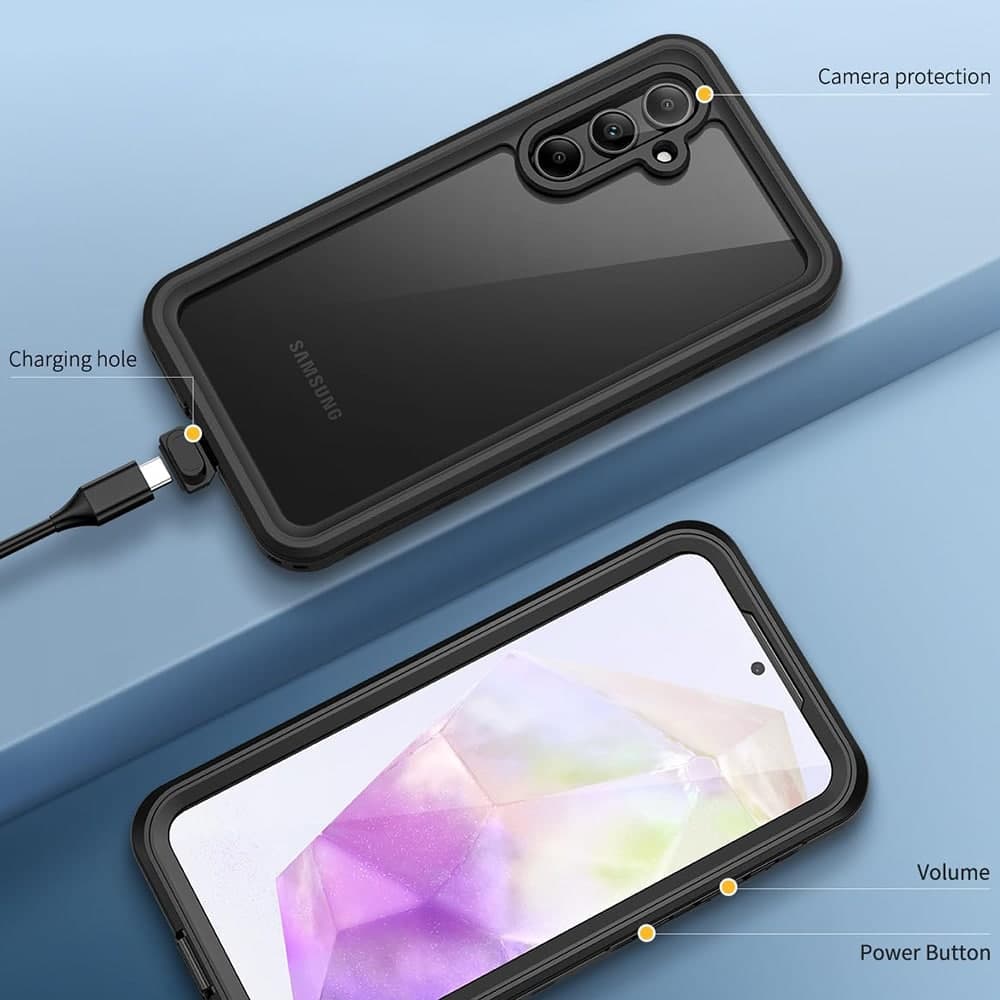 ShellBox - Αδιάβροχη Θήκη IP68 - Samsung Galaxy A35 5G - Μαύρο 3