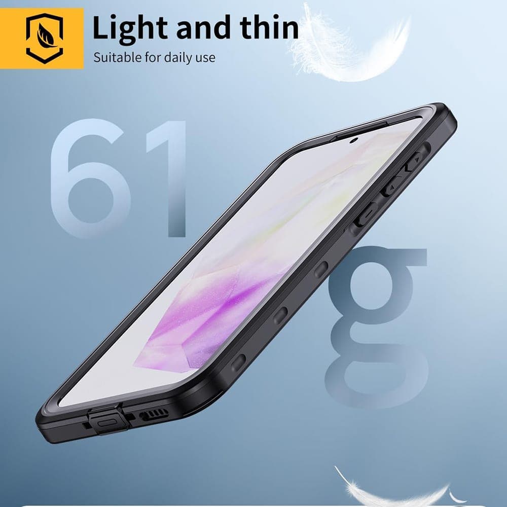 ShellBox - Αδιάβροχη Θήκη IP68 - Samsung Galaxy A35 5G - Μαύρο 5