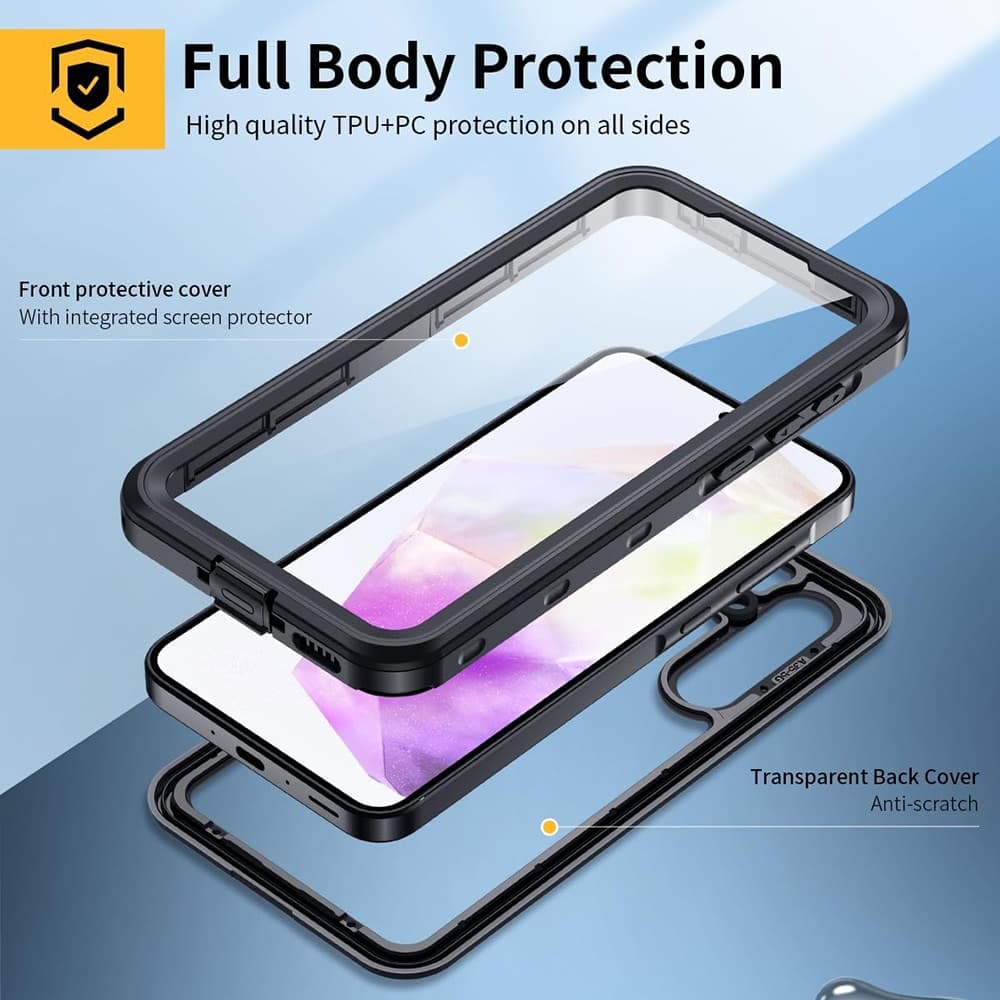 ShellBox - Αδιάβροχη Θήκη IP68 - Samsung Galaxy A35 5G - Μαύρο 4