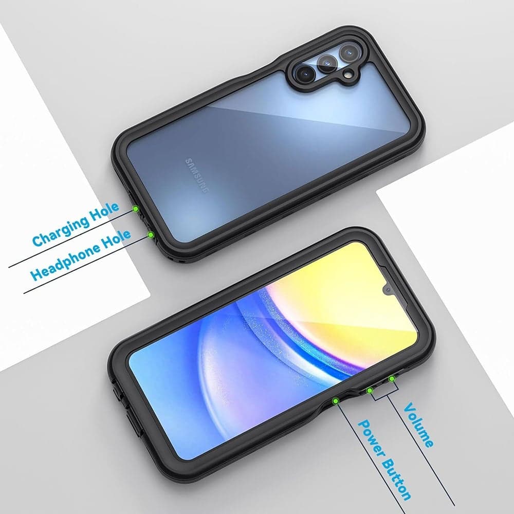 ShellBox - Αδιάβροχη Θήκη IP68 - Samsung Galaxy A15 4G / A15 5G - Μαύρο 2