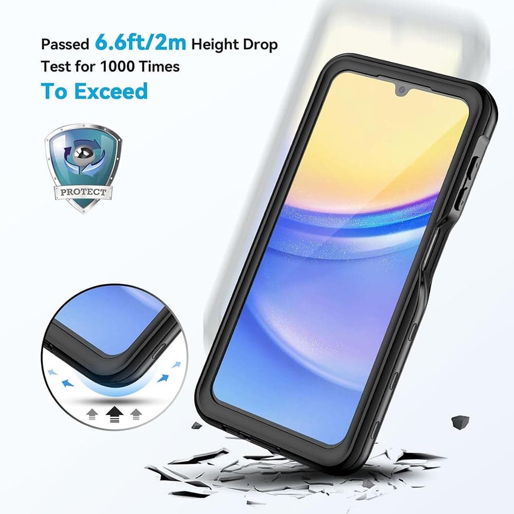 ShellBox - Αδιάβροχη Θήκη IP68 - Samsung Galaxy A15 4G / A15 5G - Μαύρο 3