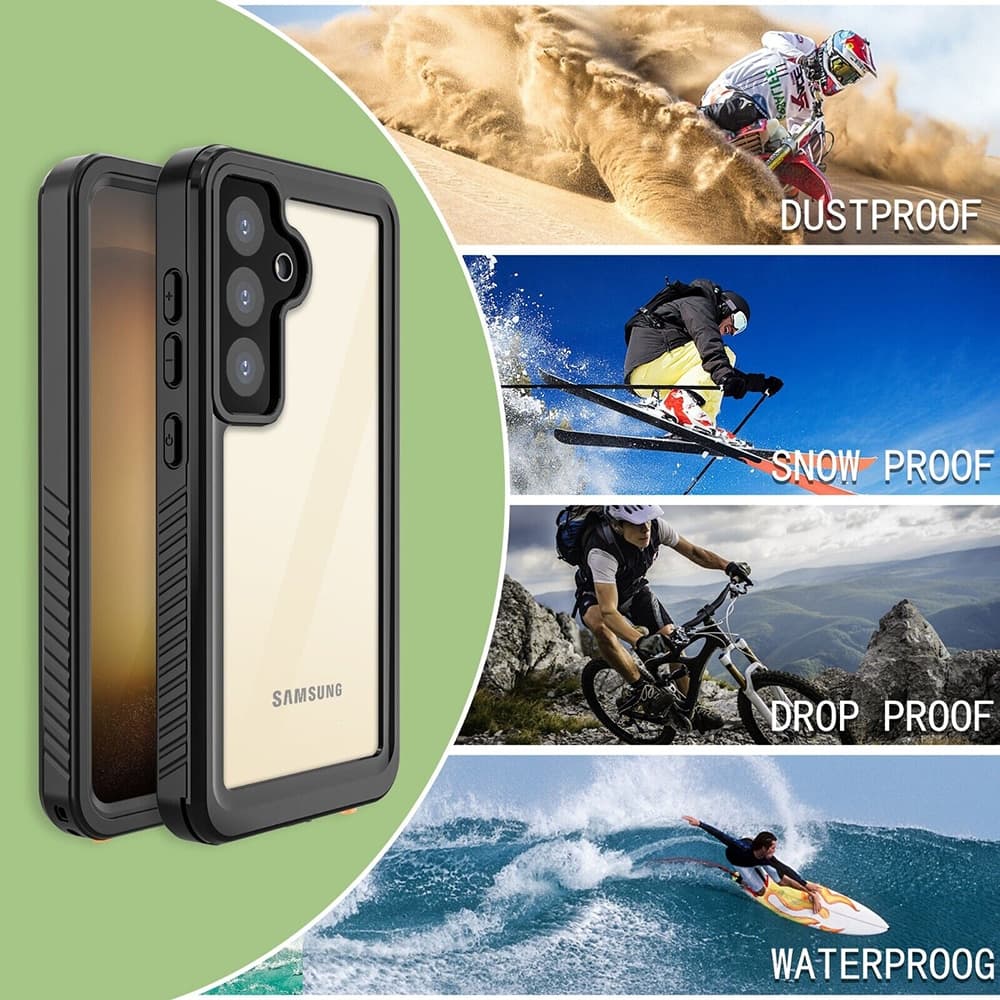 ShellBox - Αδιάβροχη Θήκη IP68 - Samsung Galaxy S24 Plus - Μαύρο 6