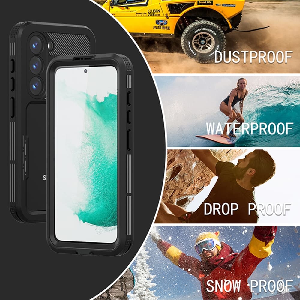 ShellBox - Αδιάβροχη Θήκη IP68 - Samsung Galaxy S23 - Μαύρο 2