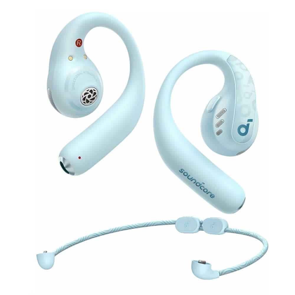 Anker - Ασύρματα Ακουστικά SoundCore AeroFit Pro (A3871G61) - για Αθλητισμό, Bluetooth, Αδιάβροχα - Μπλε