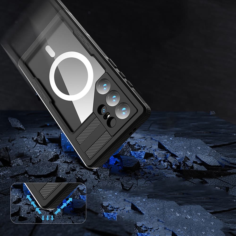 ShellBox - Αδιάβροχη Θήκη IP68 - Samsung Galaxy S24 Ultra - Μαύρο 3