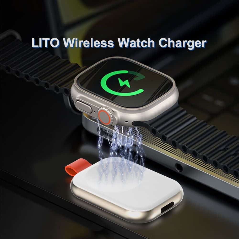 Lito - Ασύρματος Φορτιστής με Μαγνήτη (LT-W1) - για Apple Watch, με Κρίκο Κλειδιών, Φόρτιση καθ' οδόν, 3.5W, 1A 6