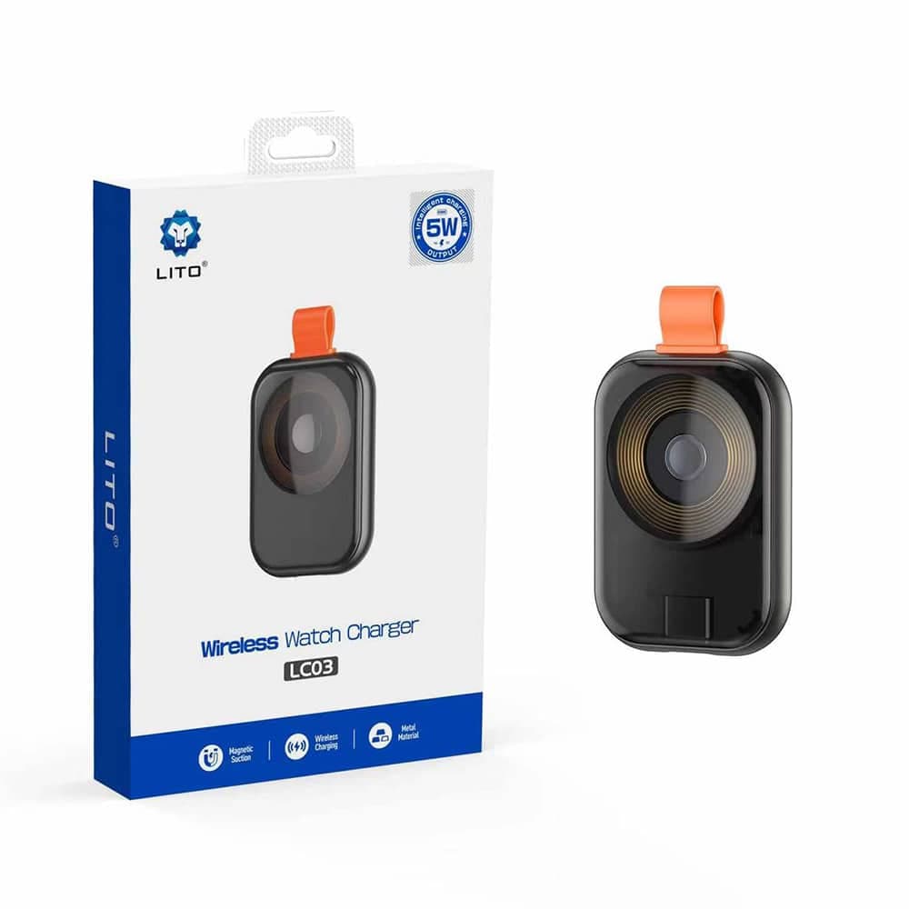 Lito - Ασύρματος Φορτιστής με Μαγνήτη (LT-W1) - για Apple Watch, με Κρίκο Κλειδιών, Φόρτιση καθ' οδόν, 3.5W, 1A 8