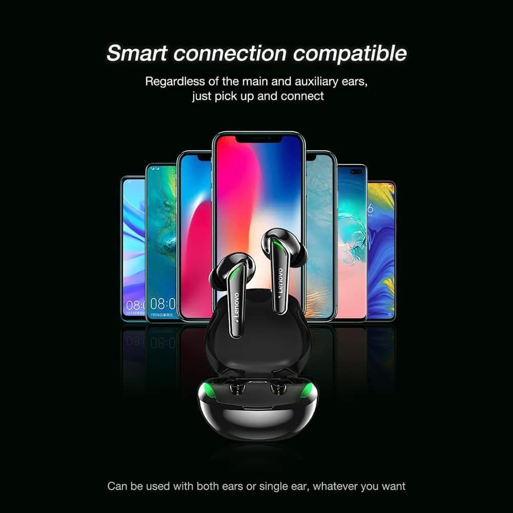 Lenovo - Ασύρματα Ακουστικά ThinkPlus LivePods (XT92) - για Gaming, Bluetooth 5.1, Μείωση Θορύβου - Λευκό 3