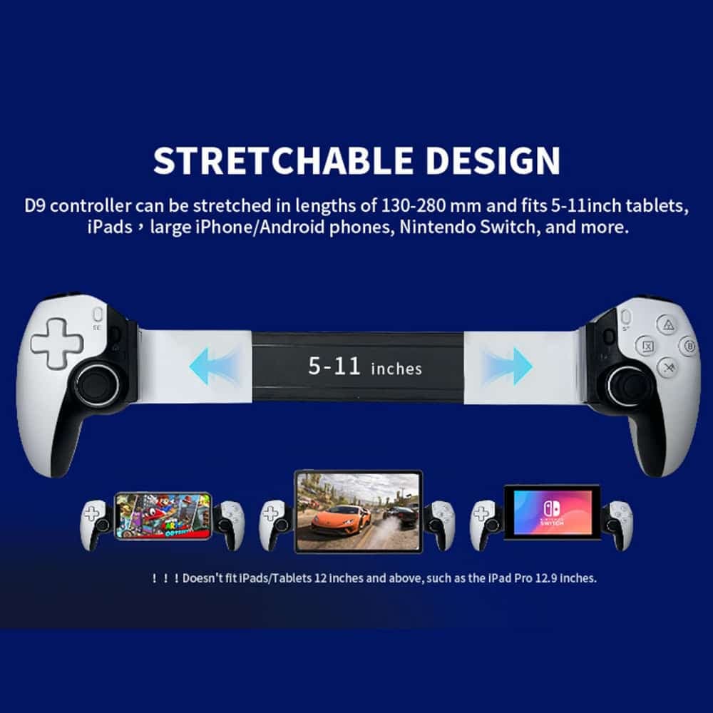 Techsuit - Ασύρματο Τηλεχειριστήριο (BSP-D9) - για NS Switch/PS3/PS4, Bluetooth V5.2, 400mAh - Λευκό 6