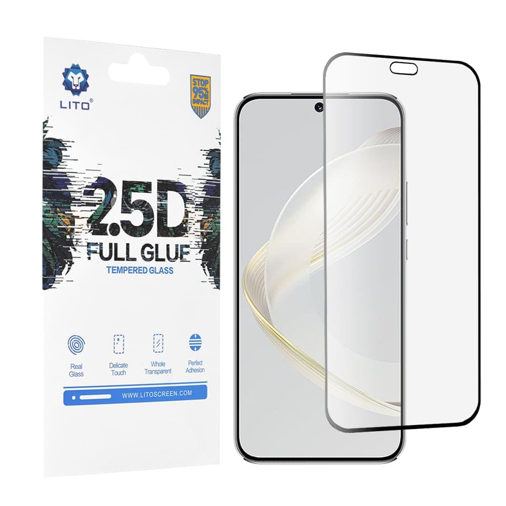 Lito - 2.5D FullGlue Γυαλί - Huawei nova 11 / nova 12s - Μαύρο
