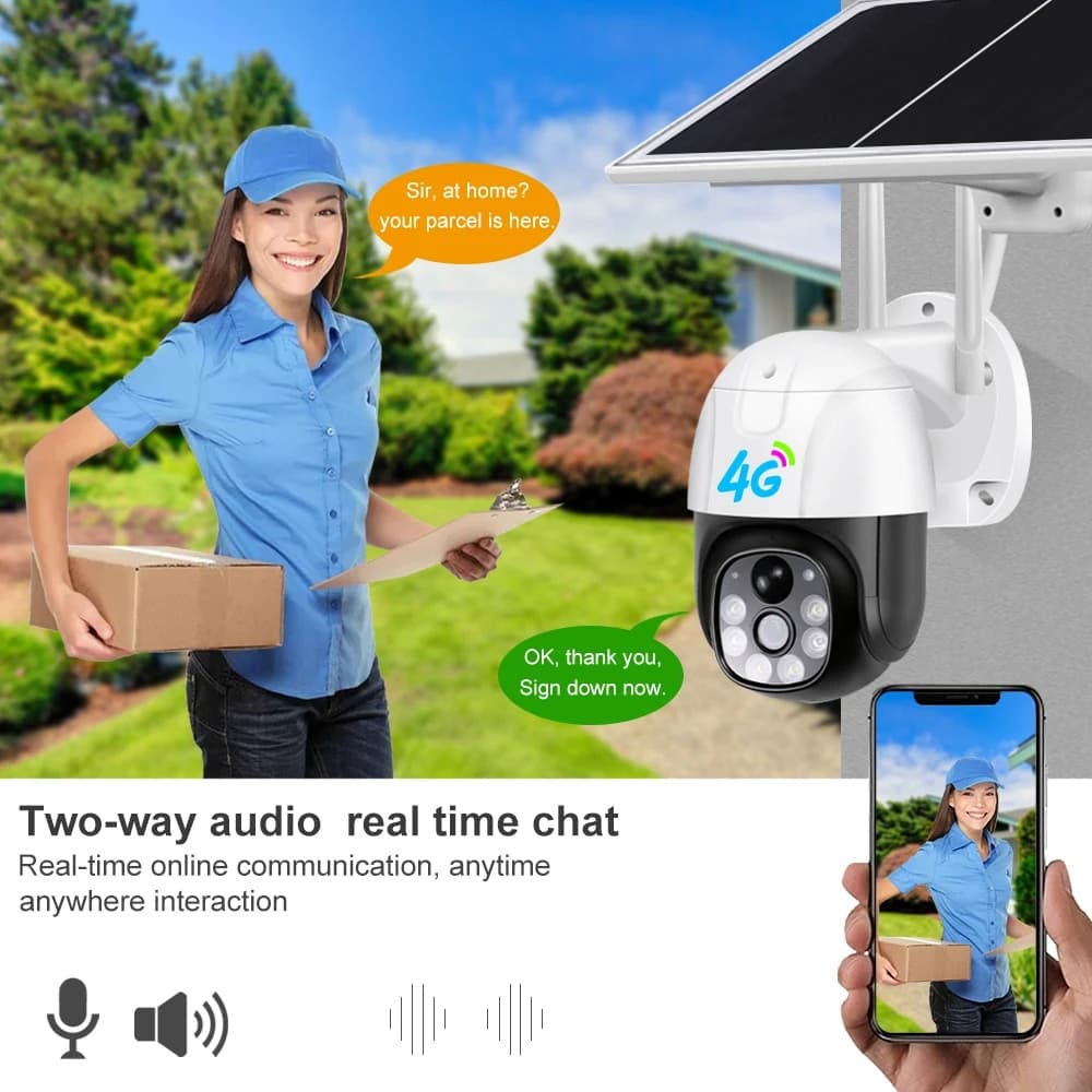 Techsuit - Εξωτερική Ηλιακή Κάμερα (VC9-WiFi/4G) - Full HD, Νυχτερινή Όραση, Ανίχνευση Κίνησης, Συναγερμός, Κάρτα Sim, Αδιάβροχη - Λευκή 7