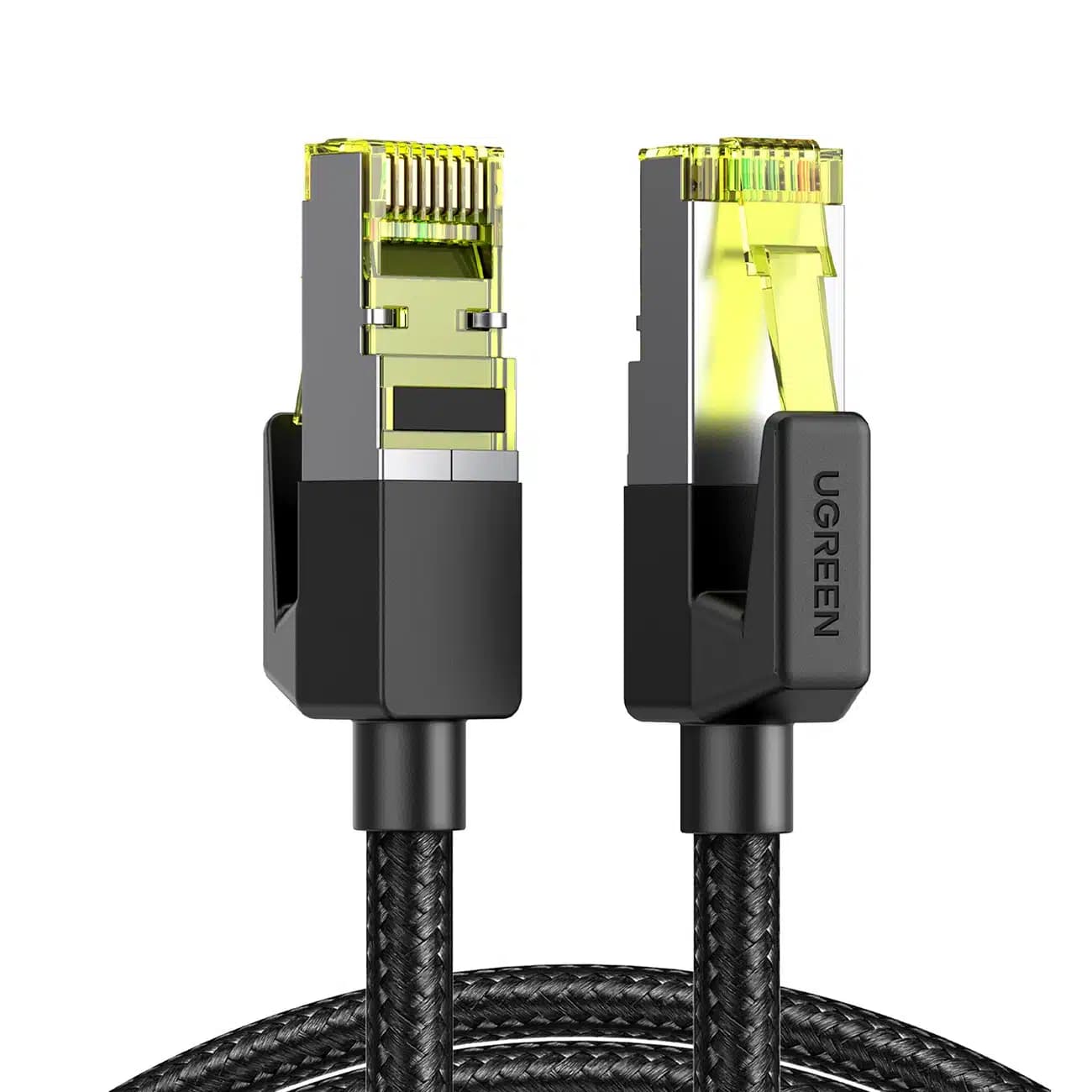 Ugreen NW150 80423 Καλώδιο Ethernet RJ45 Cat 7 10Gbps 2m - Μαύρο