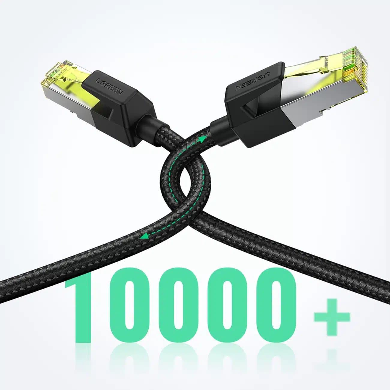 Ugreen NW150 80423 Καλώδιο Ethernet RJ45 Cat 7 10Gbps 2m - Μαύρο 7