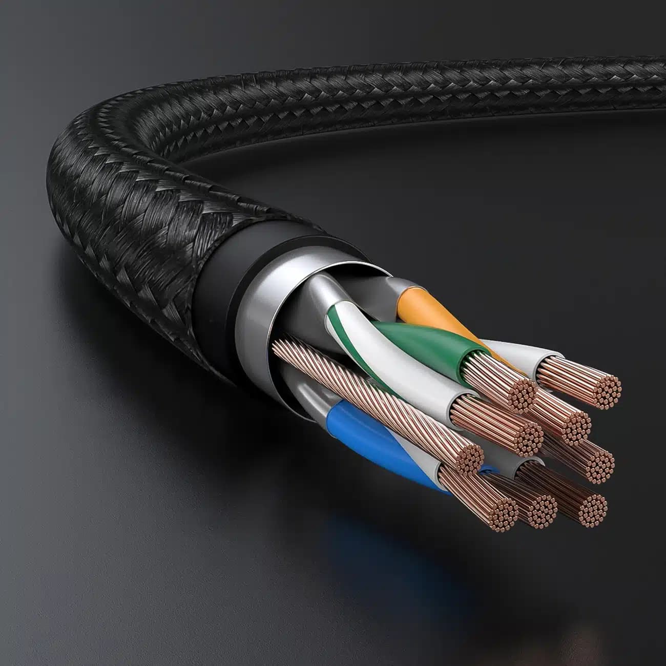 Ugreen NW150 80423 Καλώδιο Ethernet RJ45 Cat 7 10Gbps 2m - Μαύρο 8