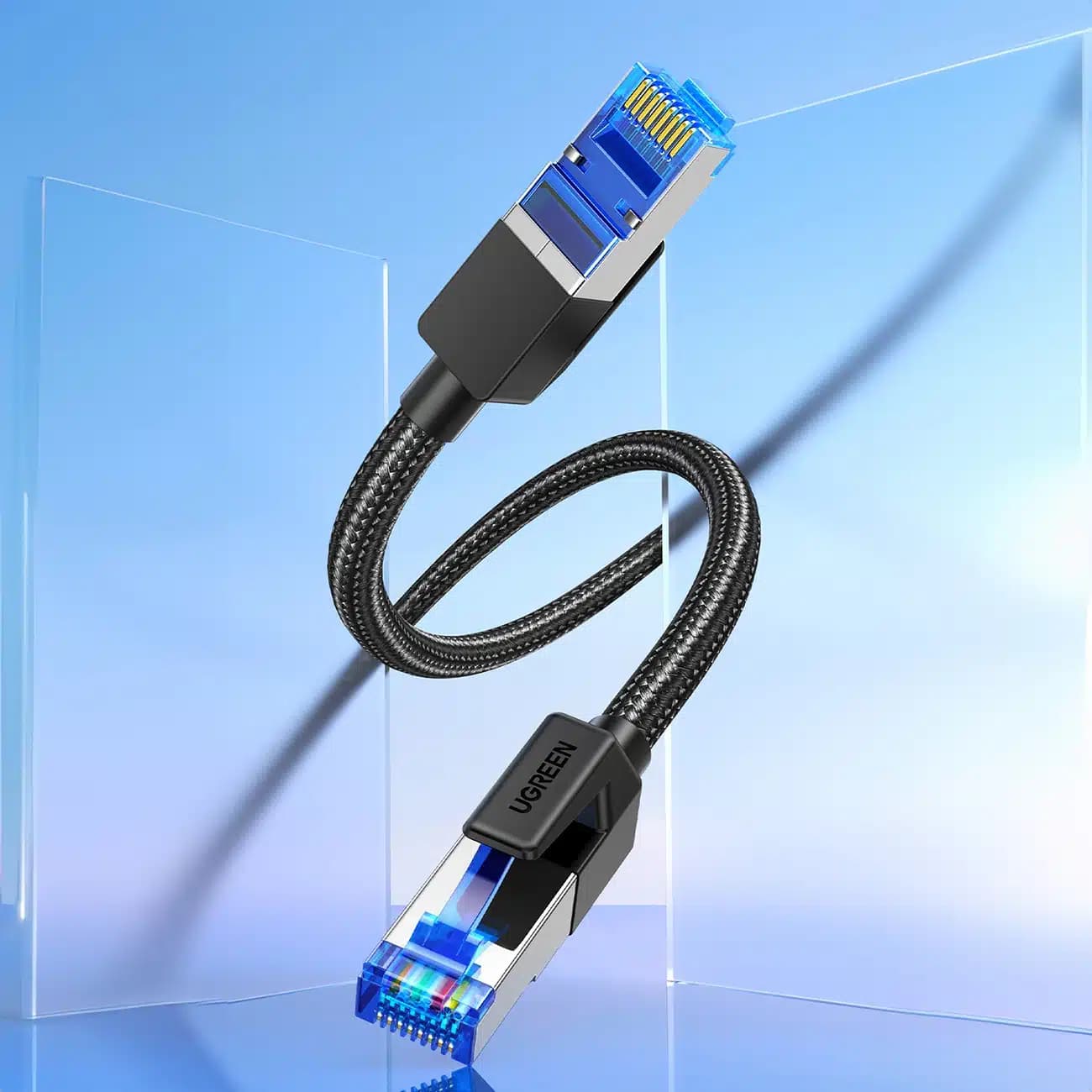 Ugreen NW153 Καλώδιο Ethernet RJ45 Cat8 με Χάλκινο Πυρήνα 1.5m - Μαύρο 15