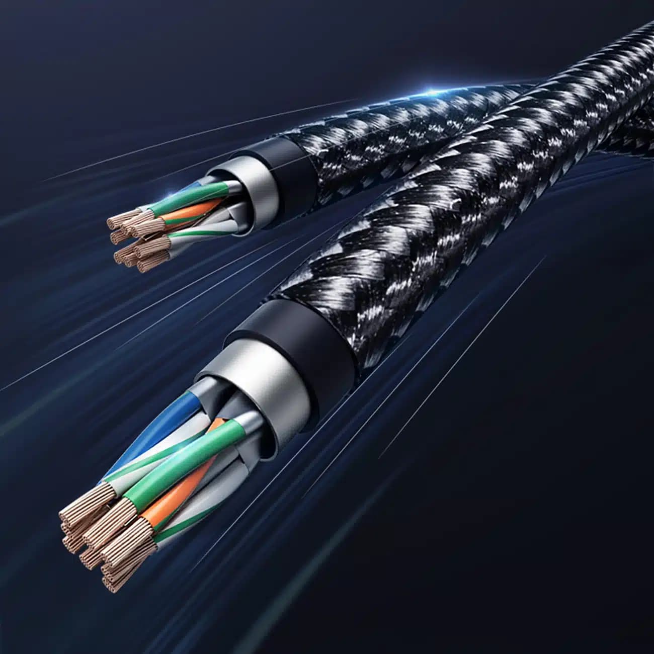 Ugreen NW153 Καλώδιο Ethernet RJ45 Cat8 με Χάλκινο Πυρήνα 1.5m - Μαύρο 9
