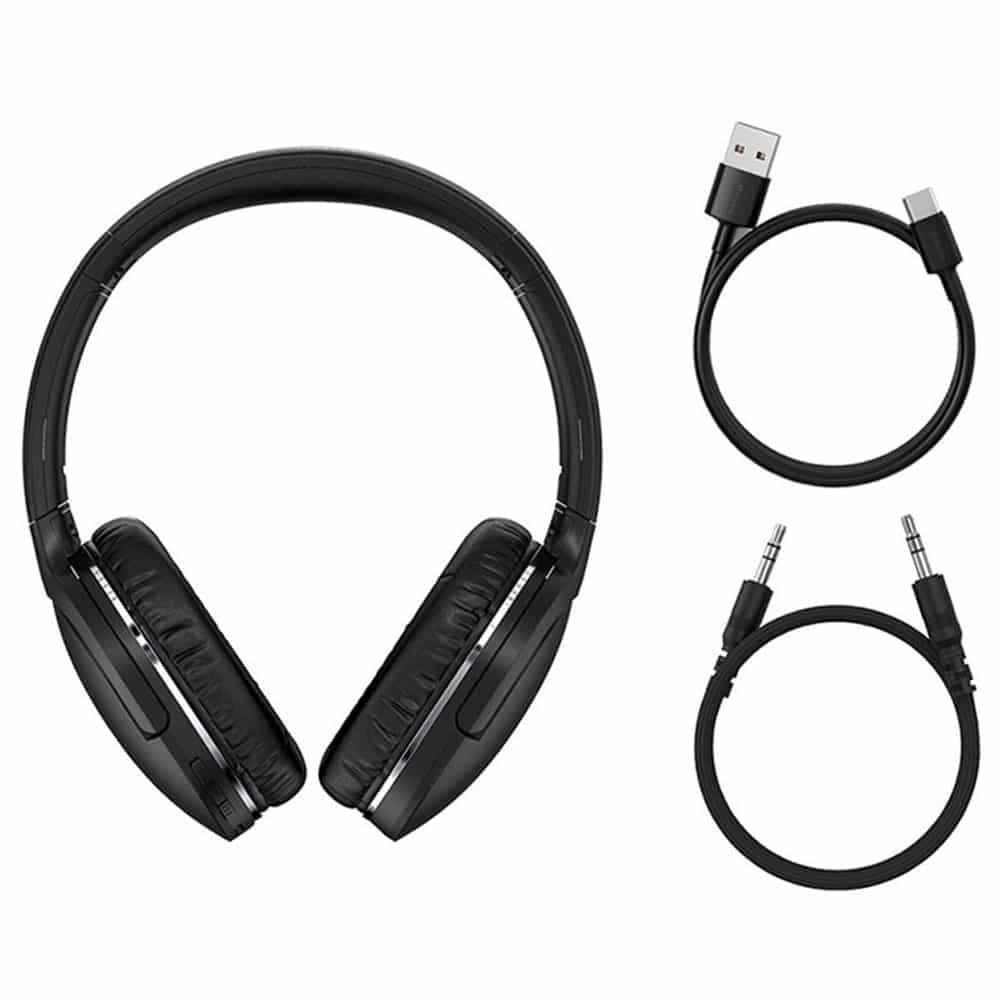 Baseus - Ασύρματα Ακουστικά Encok D02 Pro (NGTD010301) - Σχεδιασμός Over Ear, Μείωση Θορύβου, Bluetooth V5.3 - Μαύρο 5