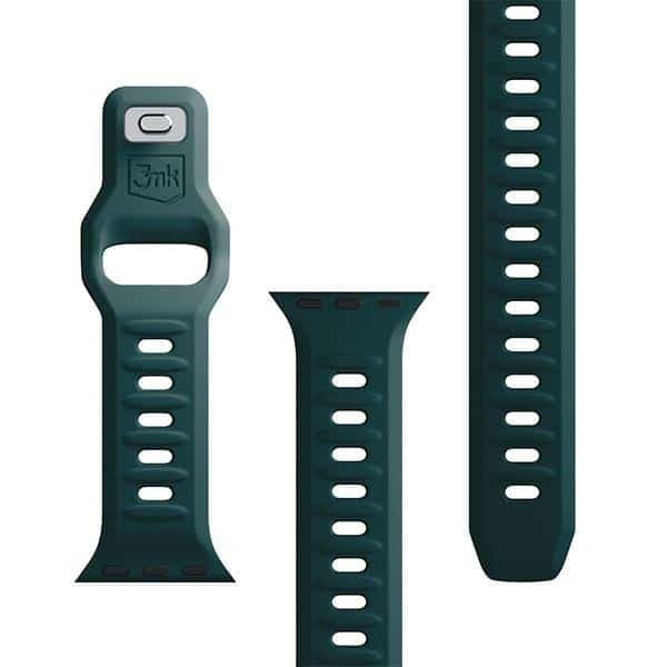3MK Σιλικόνης Λουράκι Ρολογιού evergreen/zielony για Apple Watch 38/40/41mm 14