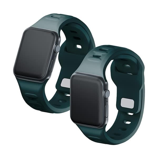 3MK Σιλικόνης Λουράκι Ρολογιού evergreen/zielony για Apple Watch 38/40/41mm 5