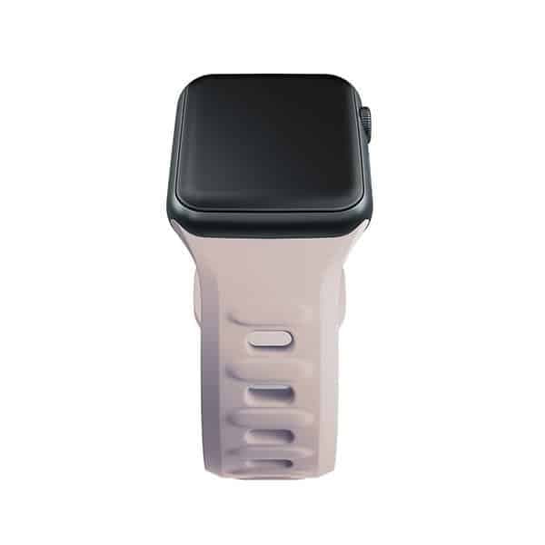 3MK Σιλικόνης Λουράκι Ρολογιού ροζ-μπεζ/ latte για Apple Watch 38/40/41mm 12