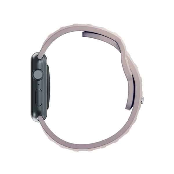 3MK Σιλικόνης Λουράκι Ρολογιού ροζ-μπεζ/ latte για Apple Watch 38/40/41mm 2