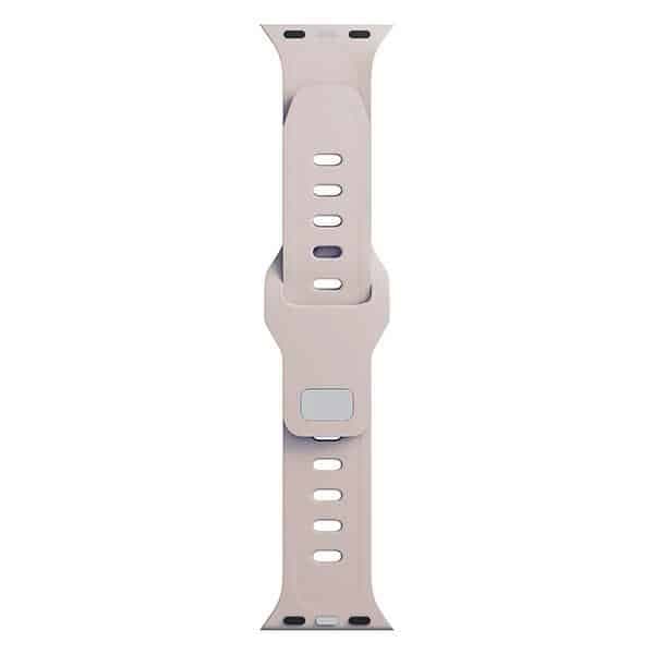 3MK Σιλικόνης Λουράκι Ρολογιού ροζ-μπεζ/ latte για Apple Watch 38/40/41mm 8